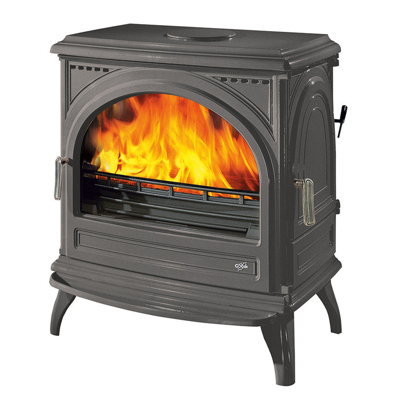 Godin Carvin Holzofen 11 kW: Eleganter, leistungsstarker Gusseisen-Holzofen für Ihr Zuhause