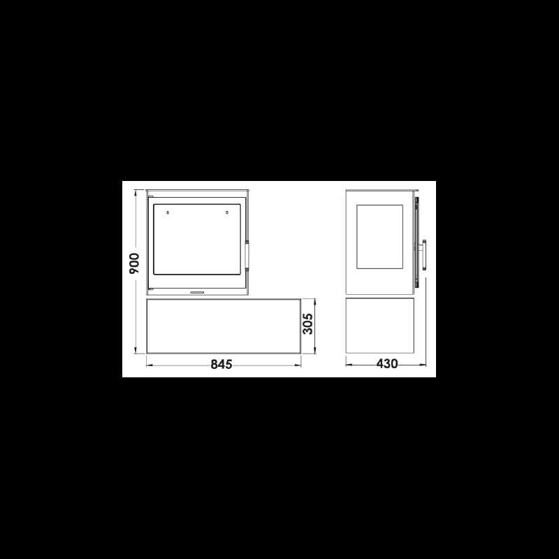 Panadero Charme Holzofen 7,1 kW – hoher Wirkungsgrad, modernes Design