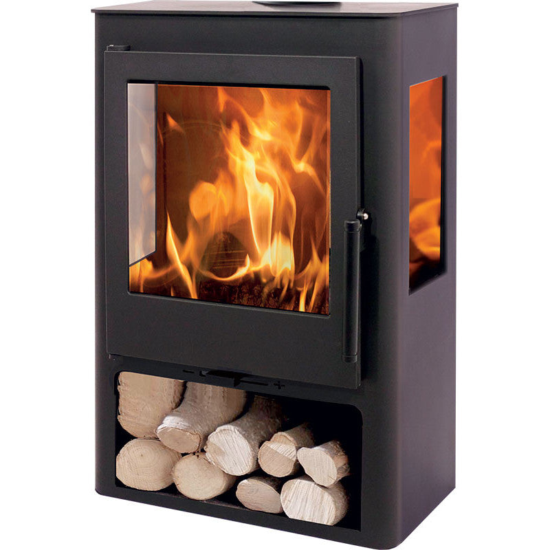 Coral 3V Panadero Holzofen – 5,4 kW, 77 % Wirkungsgrad, 3‑Glas‑Front