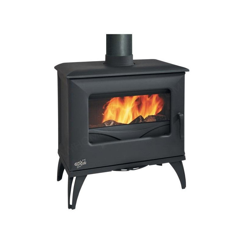 Godin Holzofen Cube – kompakter Gusseisen-Ofen 8 kW für Wohnräume