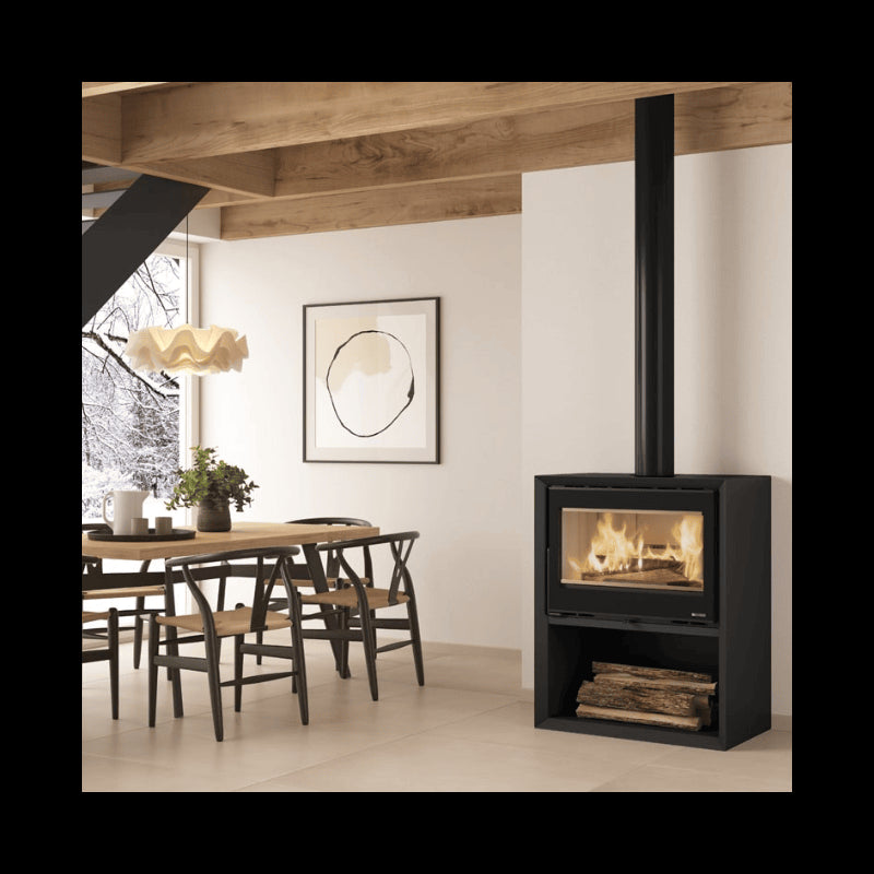 Dante Holzofen mit Portalegna – leistungsstark, ökologisch, 12,4 kW