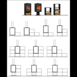 Lade das Bild in den Galerie-Viewer, Holzofen Domino mit Standfuß – 8,8 kW, hohe Leistung
