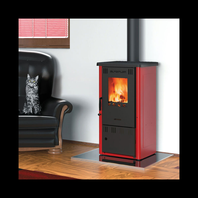 Elita 2 Eco Holzofen 6 kW, modernes Design, hohe Effizienz