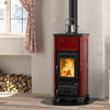 La Nordica Emiliana Holzofen: 6,5 kW, gusseisern, Majolika, effiziente Heizleistung