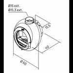Lade das Bild in den Galerie-Viewer, Galey Godin Holzofen 7 kW Anthrazit, rund, effiziente Wärme
