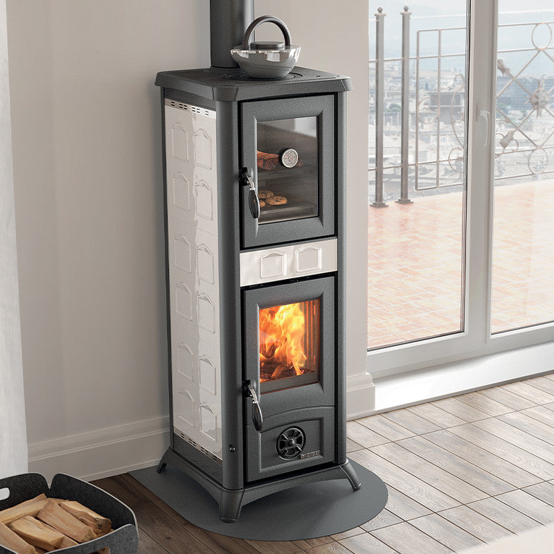 Gemma Forno 5.0 Elegante Keramik-Holzofen mit Backofenfunktion, 7,3 kW