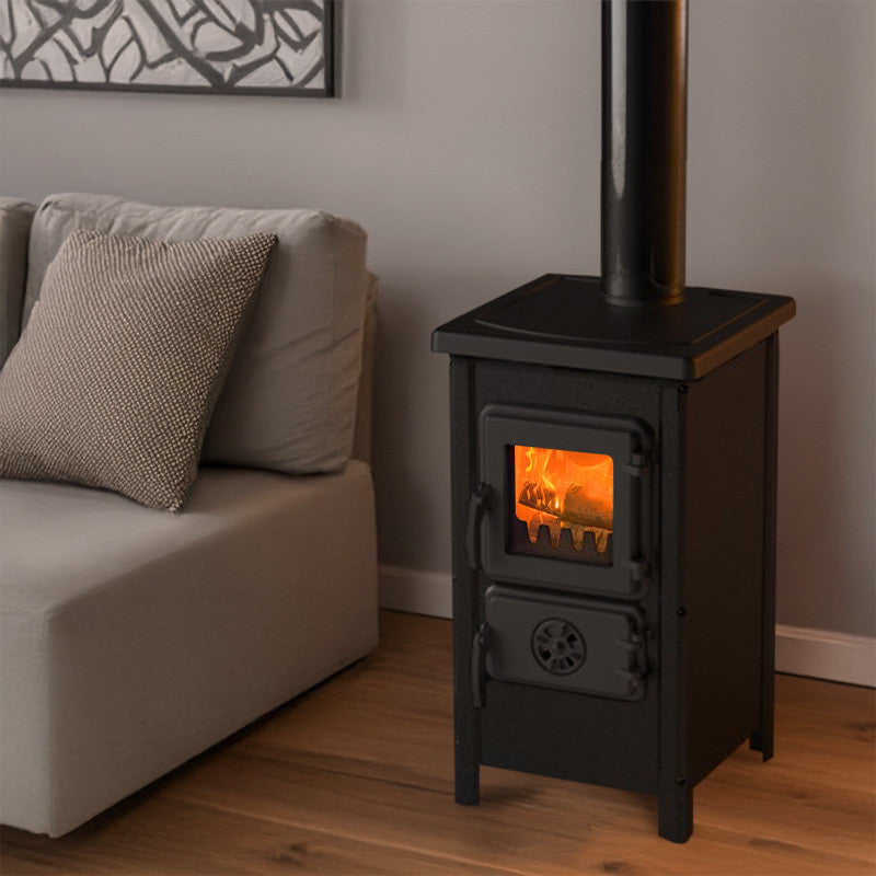 Happy MBS Holzofen 6 kW – leistungsstark, quadratisch, energieeffizient für Ihr Zuhause
