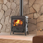 Lade das Bild in den Galerie-Viewer, Isetta Evo 4.0 Holzofen – 7,3 kW, Anthrazit, 83,6 % Effizienz
