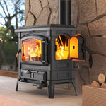 Lade das Bild in den Galerie-Viewer, Isetta Evo 4.0 Holzofen – 7,3 kW, Anthrazit, 83,6 % Effizienz
