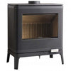 Invicta Kazan Holzofen 9 kW – quadratischer, eleganter Heizkörper mit großer Flammenansicht