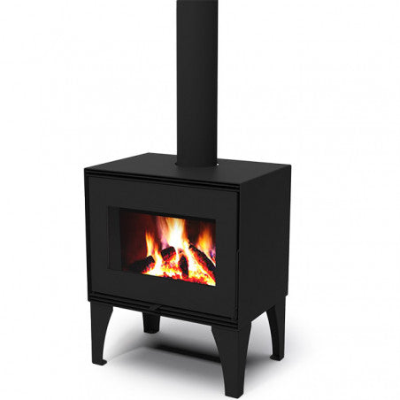 Iseo Holzofen 11 kW – modernes Design, hohe Effizienz und Panorama‑Flammenblick