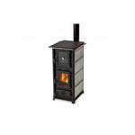 Lade das Bild in den Galerie-Viewer, MBS Olympia Holzofen mit Backofen und Kochplatte, Speckstein, 12,2 kW
