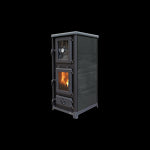 Lade das Bild in den Galerie-Viewer, Olympia Plus Holzofen mit 12,2 kW, Ofen, Backofen und Kochfeld
