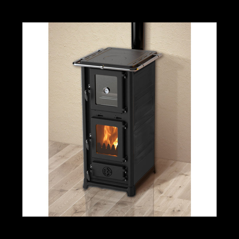 Olympia Plus Holzofen mit 12,2 kW, Ofen, Backofen und Kochfeld