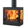 Panadero Onix Wall hängender Holzofen 7,1 kW schwarzer Design