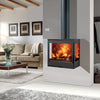 Panadero Onix Wall hängender Holzofen 7,1 kW schwarzer Design