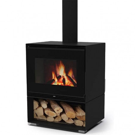 Iseo Holzofen 11 kW – modernes Design, hohe Effizienz und Panorama‑Flammenblick