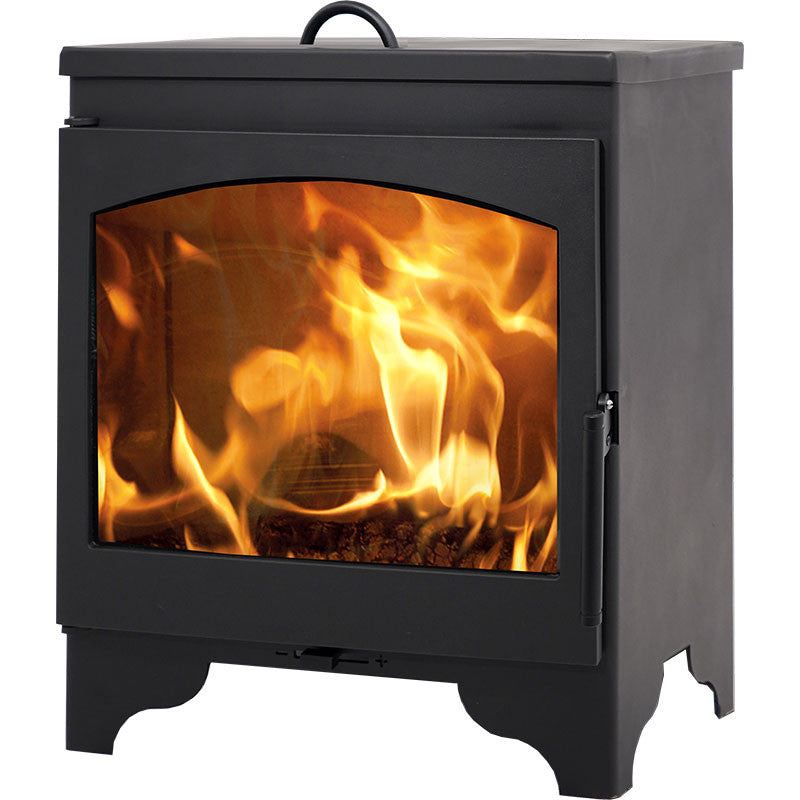 Panadero Oslo Holzofen mit Kochplatte – 8 kW, Große Sichtscheibe, Hoher Wirkungsgrad
