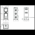 Lade das Bild in den Galerie-Viewer, Rossella Plus Forno 5.0 Holzofen mit integriertem Backofen 9,4 kW
