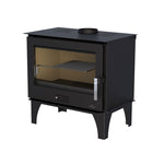 Lade das Bild in den Galerie-Viewer, Sena Plus 12,5 kW Holzofen: Gusseisen, Stahl, 60 cm, Flamme Verte
