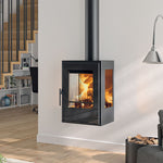 Lade das Bild in den Galerie-Viewer, Panadero Inca Wall hängender Holzofen 8 kW – modernes Design
