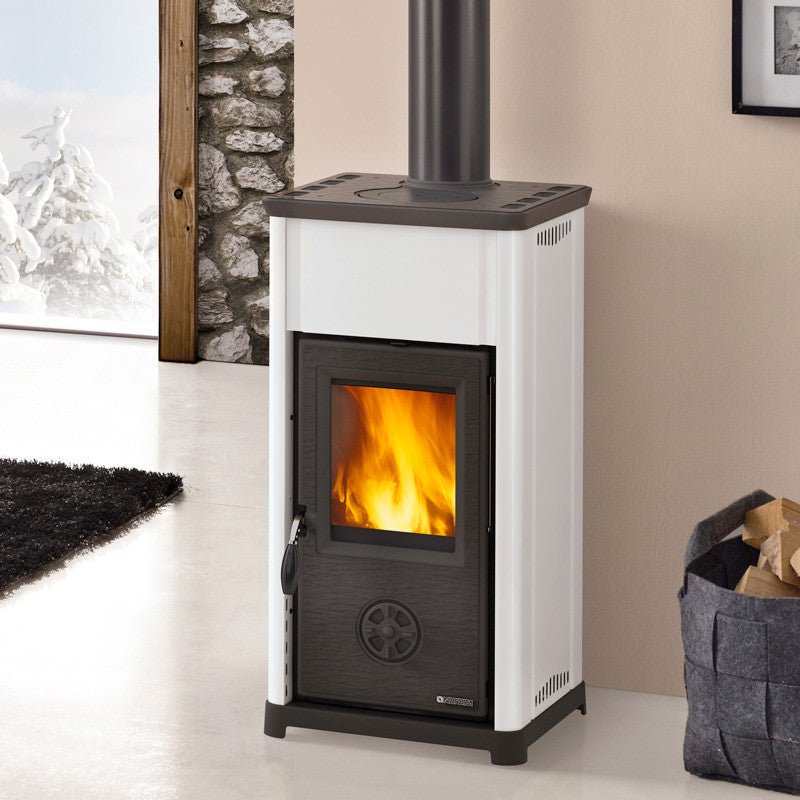 La Nordica Tea Holzofen 7 kW, 88,5% Effizienz, Flamme Verte, Ecodesign A+