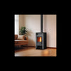 Vega Holzofen mit Pierre Ollaire, 6,2 kW, integrierter Holzlager, effiziente Verbrennung