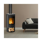 Lade das Bild in den Galerie-Viewer, FirePlace Verona Holzofen 5 kW: Effizient, Modern, Kompakt mit Automatischer Tür
