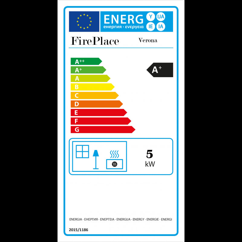 FirePlace Verona Holzofen 5 kW: Effizient, Modern, Kompakt mit Automatischer Tür
