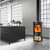 FirePlace Verona Holzofen 5 kW: Effizient, Modern, Kompakt mit Automatischer Tür