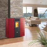 Lade das Bild in den Galerie-Viewer, Fango Extra Flach Kaminofen mit Pelletverbrennung 8 kW, kanalisierbar

