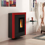 Lade das Bild in den Galerie-Viewer, Extraflame Souvenir Steel Evo 11 kW: Effizienter, schmaler Pellet-Ofen mit Kanalsystem

