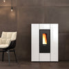 Marilena Plus AD Crystal Pelletofen: Effiziente Raumheizung mit 8 kW Leistung, schlankes Design