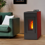 Lade das Bild in den Galerie-Viewer, Vulcano EVO 12 kW Dichter Pelletofen mit Kanalanschluss und Hohem Wirkungsgrad
