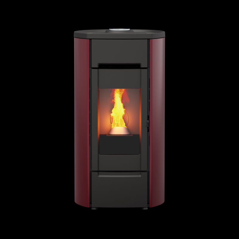FOCO Cast Round Pelletöfen 8 kW – wasserdicht, ultra leise, 20 kg Tank