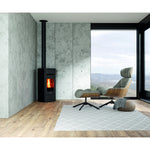Lade das Bild in den Galerie-Viewer, FOCO Cast Round Pelletöfen 8 kW – wasserdicht, ultra leise, 20 kg Tank

