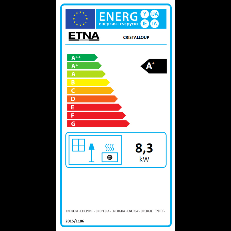 Cristallo Silenzio Up 9,2 kW Ultra‑leiser Pelletheizofen mit Wi‑Fi