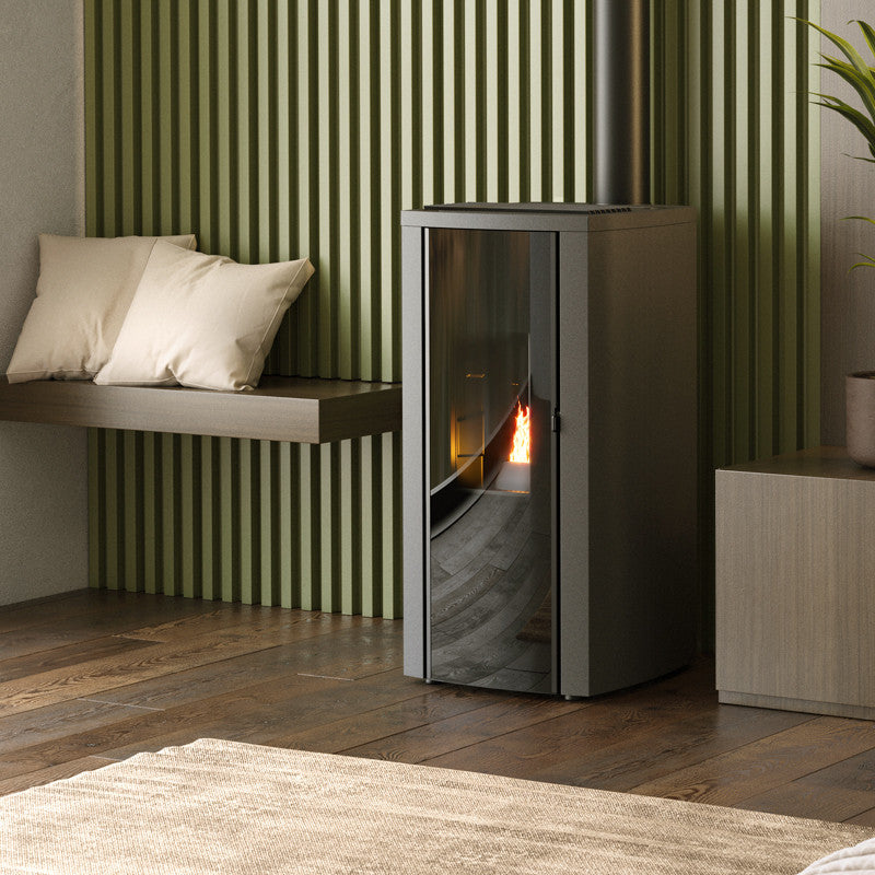 Cristallo Silenzio Up 9,2 kW Ultra‑leiser Pelletheizofen mit Wi‑Fi