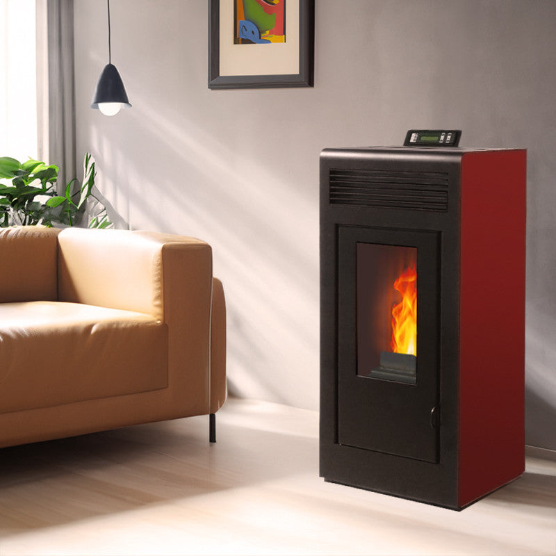 Vulcano Up 13,1 kW Pellet Ofen: Leistungsstark, Effizient, Platzsparend, WLAN-fähig