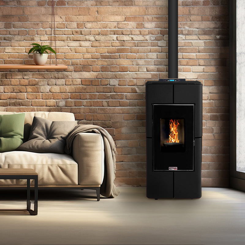 Tendenza ETNA Luxe 10 kW dichter kanalisierbarer Pelletkamin mit Fernbedienung