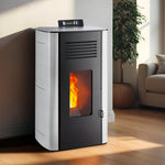 Lade das Bild in den Galerie-Viewer, Interstoves Elio Hydro Pelletofen 14 kW: Effizienter Zentralheizungs-Pelletkaminofen mit hoher Leistung
