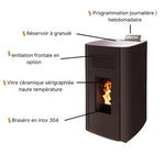 Lade das Bild in den Galerie-Viewer, Interstoves Elio Hydro Pelletofen 14 kW: Effizienter Zentralheizungs-Pelletkaminofen mit hoher Leistung
