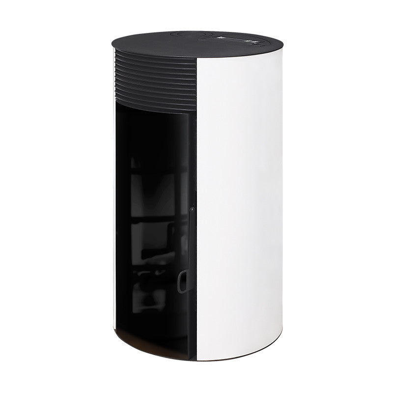 Giuliana Up Pelletöfen – versiegelter Top‑Exit, 9,1 kW, schwarzes Glas