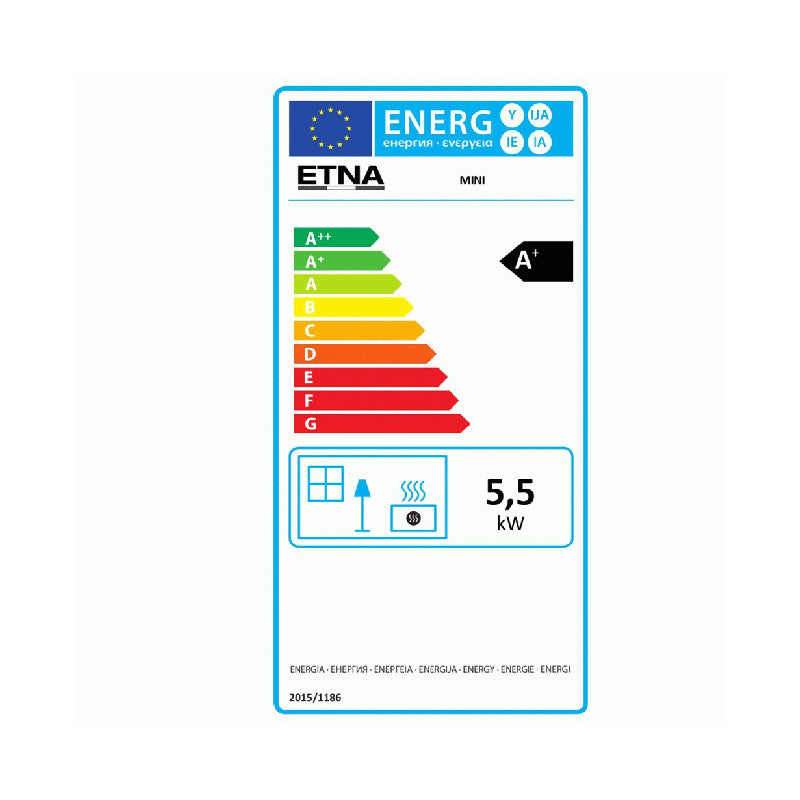 ETNA Mini Flacher Pelletöfen 5 kW für kleine Räume mit hoher Effizienz