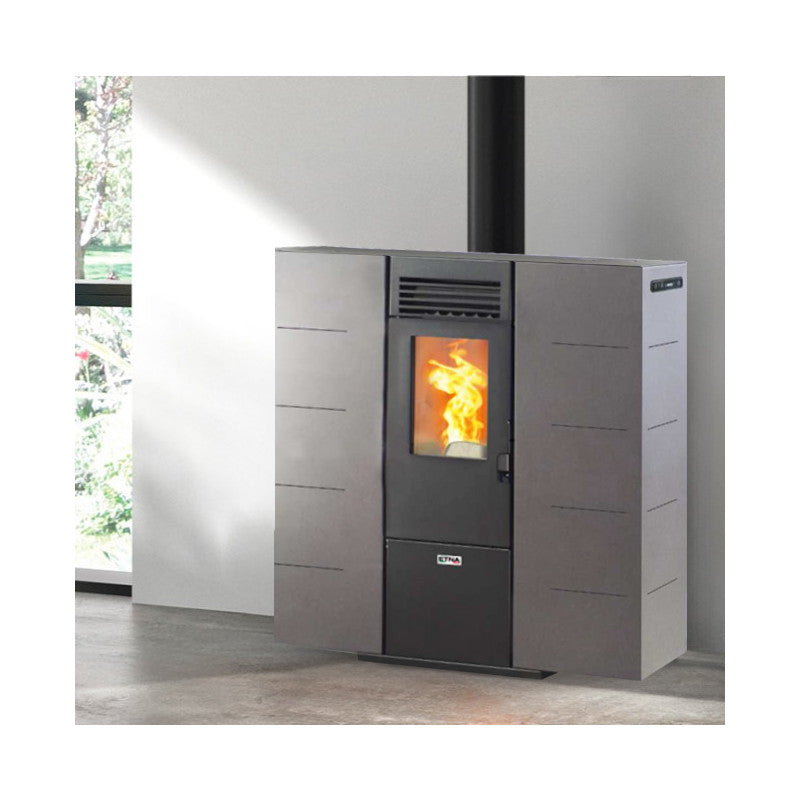 Orcino 7 kW Extraflacher Pelletofen: Effizientes Heizen mit Stil für Ihr Zuhause