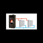 Lade das Bild in den Galerie-Viewer, Baracuda Commo Plus 21kW Pelletheizung Hydro – Schwarz, leise, autark
