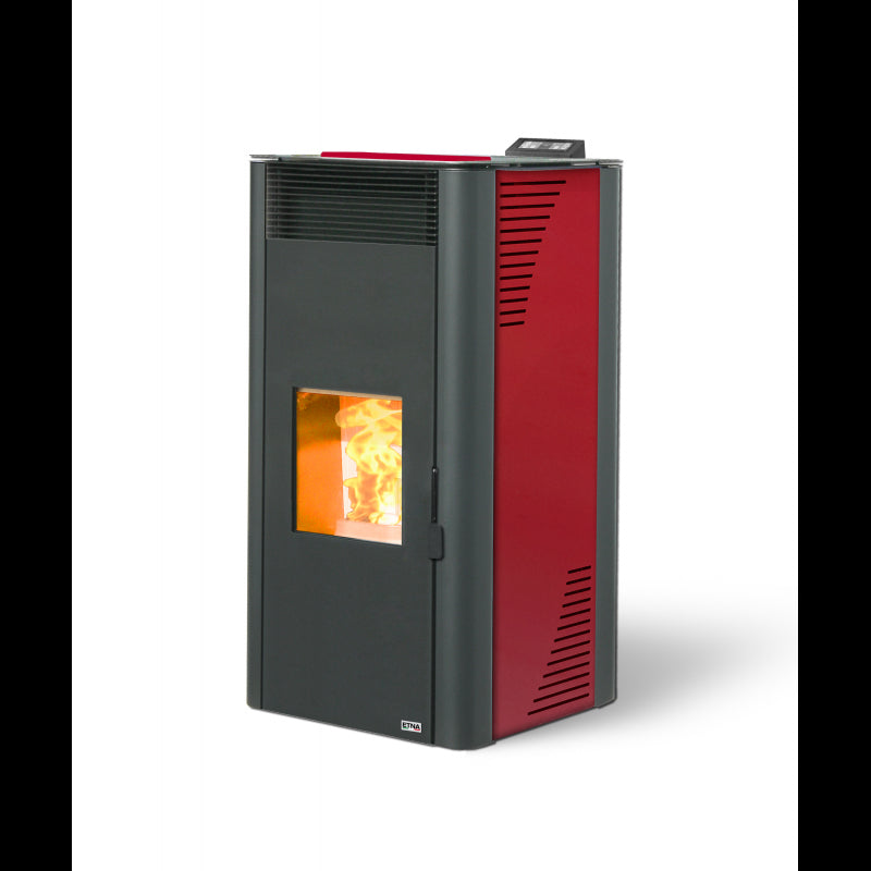ETNA Hydro Sagone Pelletkaminofen: 27 kW, 95% Wirkungsgrad, Zentralheizung, 31h Autonomie