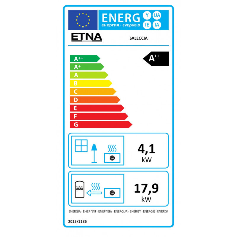 ETNA Saleccia Hydro Pelletheizung 23 kW, 38 kg Pelletbehälter