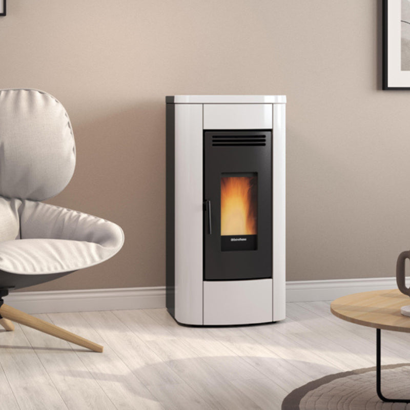 Extraflame Klaudia Pelletheizung 8 kW – kompakt, effizient, wartungsfrei mit 15 kg Tank