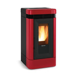 Lade das Bild in den Galerie-Viewer, Leistungsstarker Lucia Pelletkaminofen: 13 kW, A++, hohe Effizienz, modernes Design
